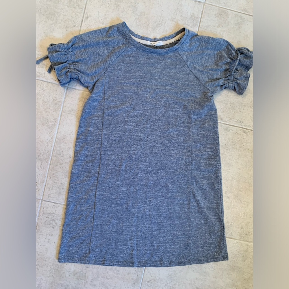 Copper Key Girl’s size M shift dress heathered blue color